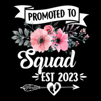 Promoted To Great Squad Est 2023 Floral First Time Squad T Shirt Adjustable Cap | Artistshot