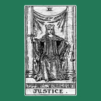 Justice Tarot Card   Major Arcana   Fortune Telling   Occult Ladies Fitted T-shirt | Artistshot