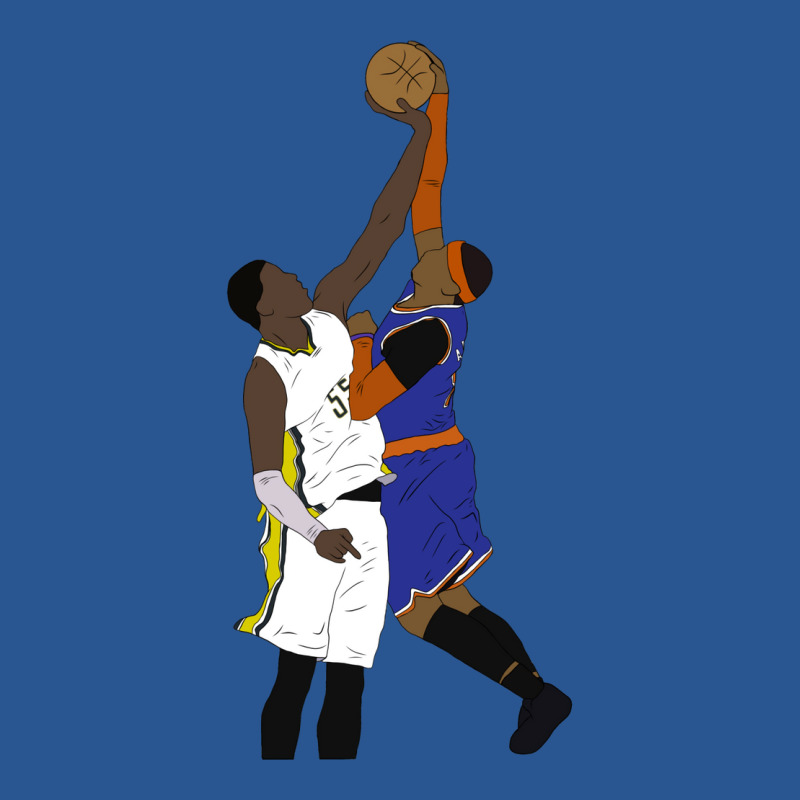 Roy Hibbert Blocks Carmelo Anthony T-Shirt by alhajiyavanic | Artistshot