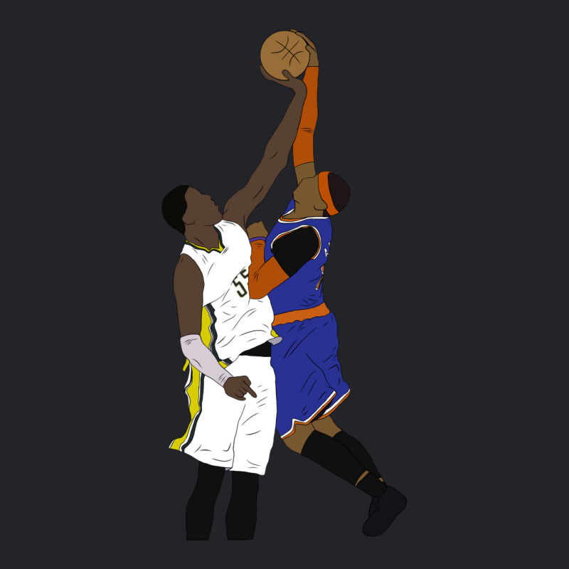 Roy Hibbert Blocks Carmelo Anthony Lightweight Hoodie by alhajiyavanic | Artistshot