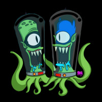 Kang Man And Kodos Sidekick Simps0nszzz Fleece Short | Artistshot