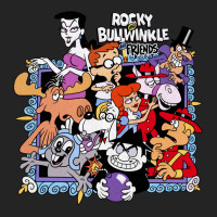 Tribute To Jay Ward Cartoons Rocky And Bullwinkle With Friends 3/4 Sleeve Shirt | Artistshot