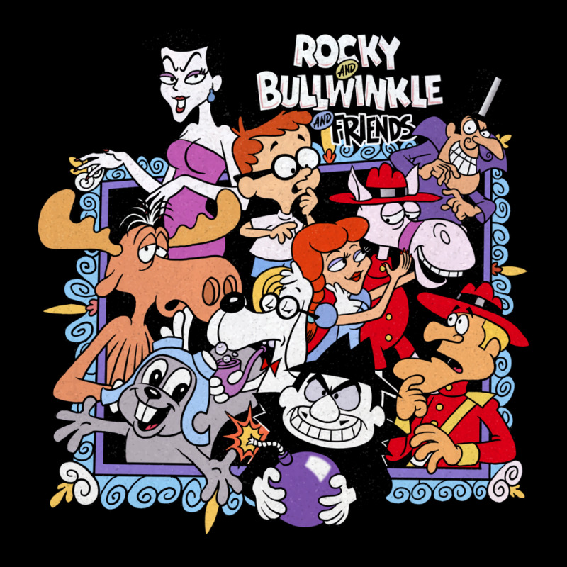 Tribute To Jay Ward Cartoons Rocky And Bullwinkle With Friends Zipper Hoodie | Artistshot