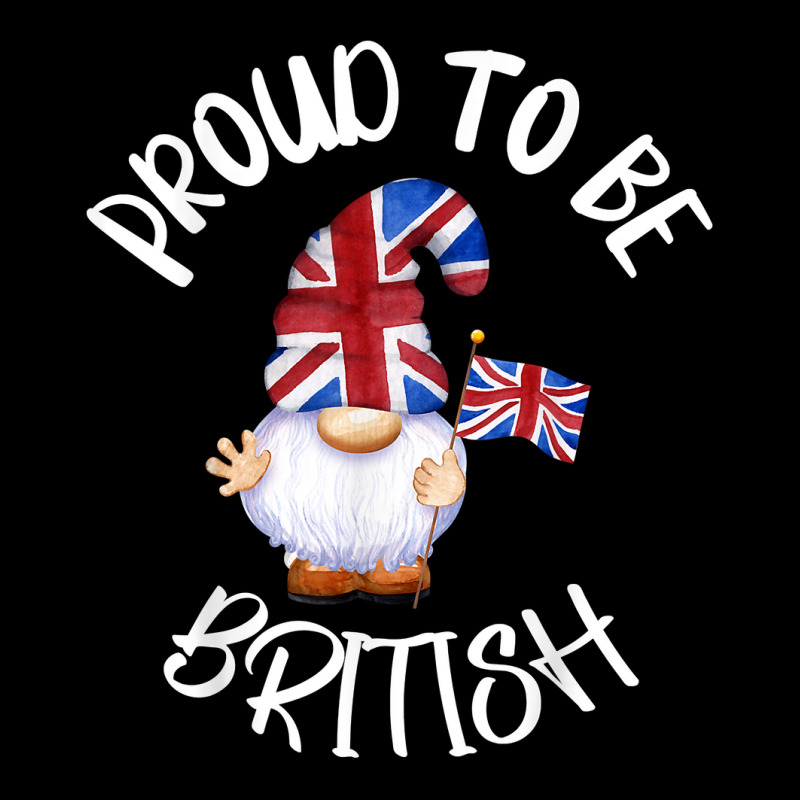 Proud To Be British Union Jack Gnome England Great Britain T Shirt Long Sleeve Shirts | Artistshot