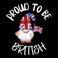 Proud To Be British Union Jack Gnome England Great Britain T Shirt Lightweight Hoodie | Artistshot