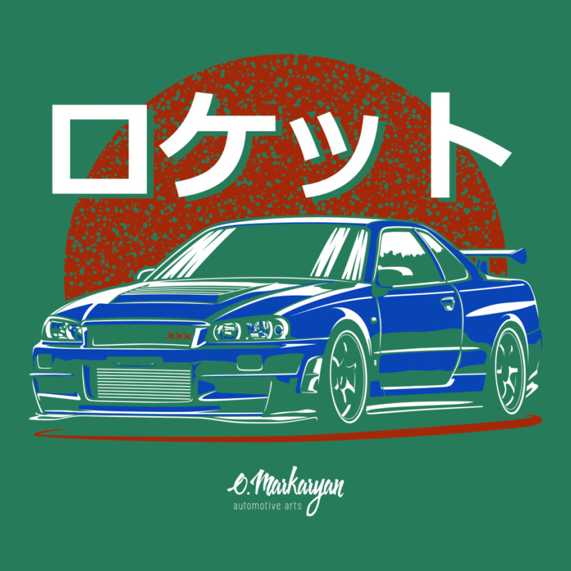 Rocket. Skyline R34 Gtr (blue) T-Shirt by diumadenguba | Artistshot