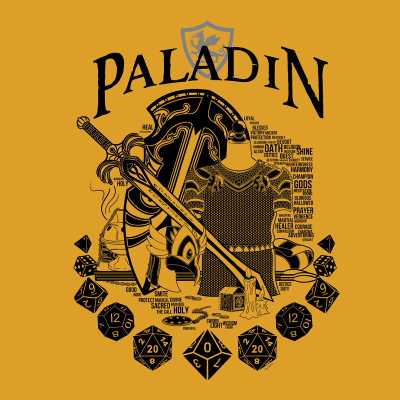 Rpg Class Series Paladin   Black Text T-Shirt by alhajiyavanic | Artistshot