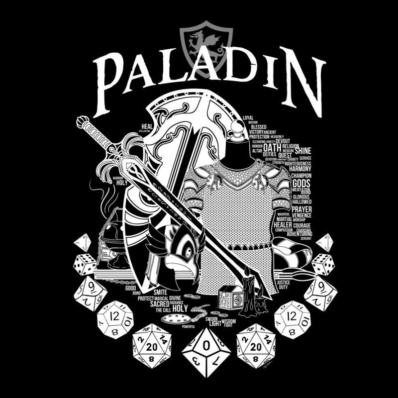 Rpg Class Series Paladin   White Text Unisex Jogger by alhajiyavanic | Artistshot