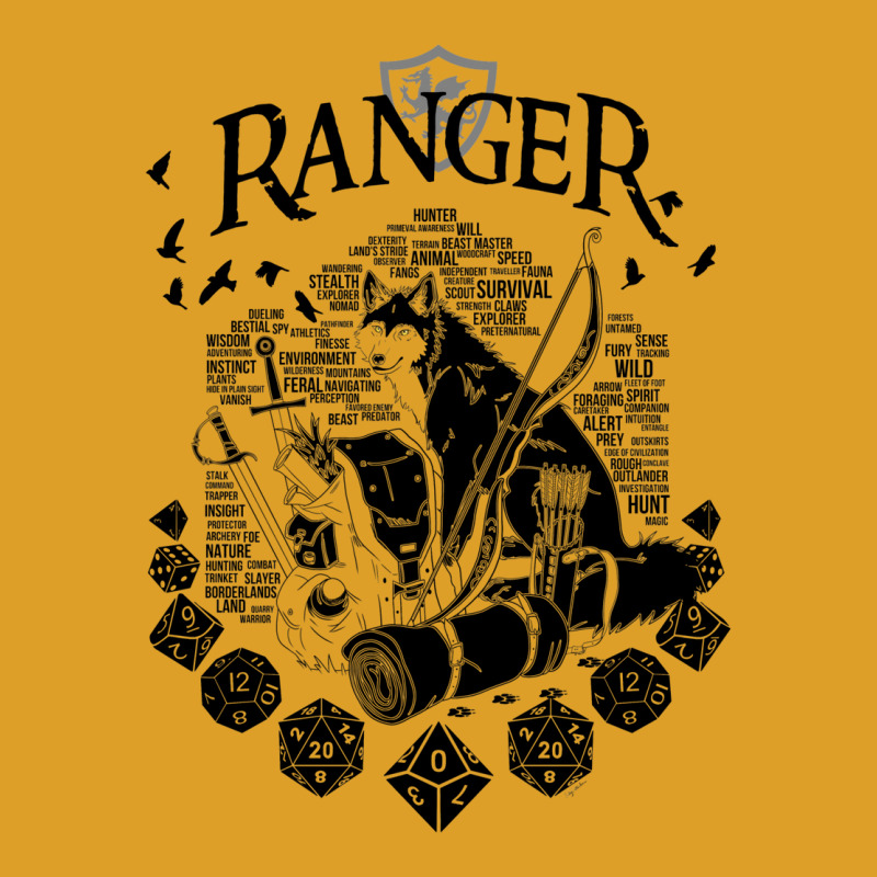 Rpg Class Series Ranger   Black Version T-Shirt by alhajiyavanic | Artistshot