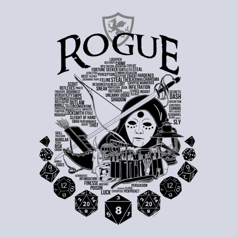 Rpg Class Series Rogue   Black Version Fleece Short by alhajiyavanic | Artistshot