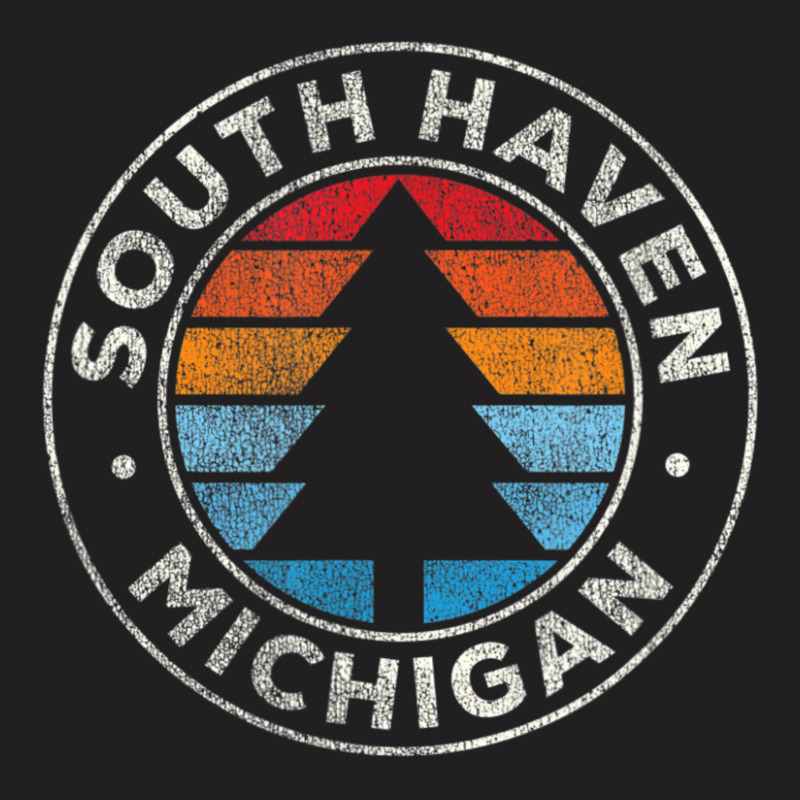 Trending South Haven Michigan Mi Vintage Retro 70s T-shirt | Artistshot