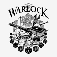 Rpg Class Series Warlock   Black Version Graphic T-shirt | Artistshot