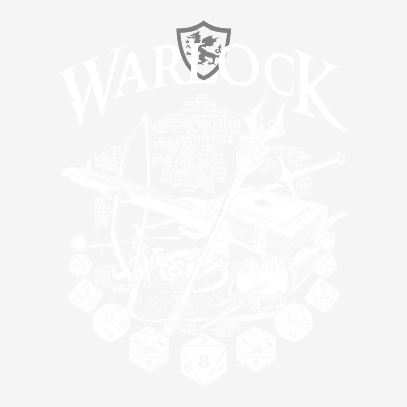 Rpg Class Series Warlock   White Version Graphic T-shirt by alhajiyavanic | Artistshot