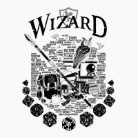 Rpg Class Series Wizard   Black Version T-shirt | Artistshot