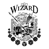 Rpg Class Series Wizard   Black Version V-neck Tee | Artistshot