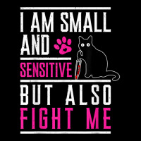 I Am Small And Sensitive But Also Fight Me Cat Knife T Shirt Maternity Scoop Neck T-shirt | Artistshot