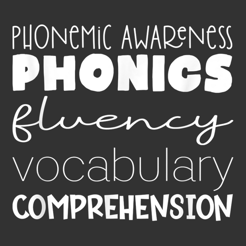 Phonemic Awareness Phonics Fluency Vocab Comprehension T Shirt Baby Bodysuit | Artistshot