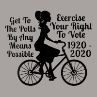 Womens Get To Polls Women's Suffrage Gift Right To Vote Centennial V N Racerback Tank | Artistshot