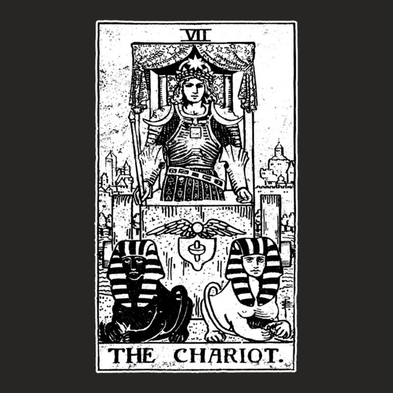 The Chariot Tarot Card Major Arcana Fortune Telling Occult Essential Ladies Fitted T-Shirt by apolitery | Artistshot