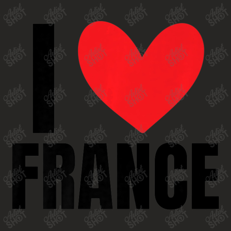 I Love France French Paris National European Europe Food Oui Ladies Fitted T-Shirt by thanhtran | Artistshot