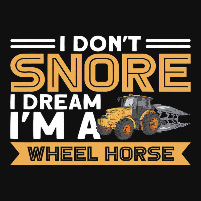 I Dont Snore I Im A Wheel Horse Tractor Farmer Landscape Canvas Print | Artistshot