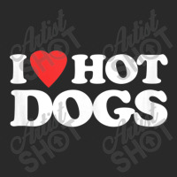 I Love Hot Dogs Saying Sarcastic Humor Food Hot Dog Printed Hat | Artistshot