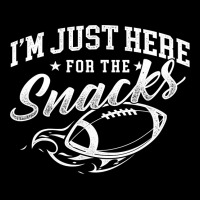 Im Just Here For The Snacks American Football Party Zipper Hoodie | Artistshot