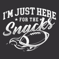 Im Just Here For The Snacks American Football Party Vintage Hoodie | Artistshot