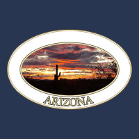 Artistshort Trending Arizona Sunset With Saguaro Cactus Men Denim Jacket | Artistshot