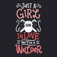 Trending Just A Girl In Love With A Welder Girlfriend Unisex Sherpa-lined Denim Jacket | Artistshot