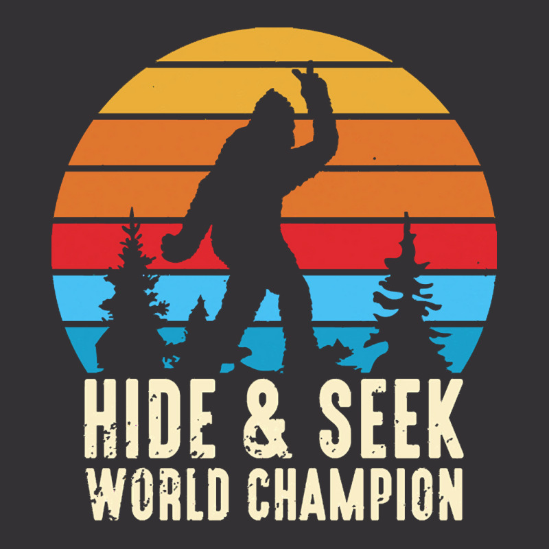 Bigfoot T  Shirt Retro Bigfoot Hide & Seek World Champion 6 Vintage Hoodie by wehnereffie391 | Artistshot