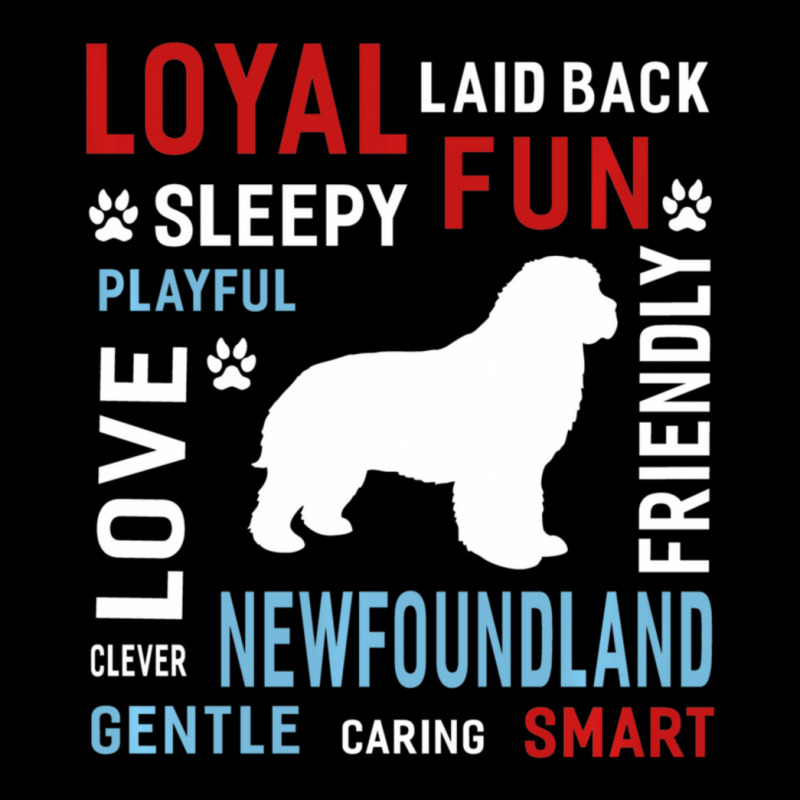 Hot Trend Love Gentle Smart Clever Newfoundland Dog Women's V-Neck T-Shirt by Whitehead Hoppe | Artistshot