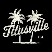 Trending Titusville Florida Vintage 70s Palm Trees Zipper Hoodie | Artistshot