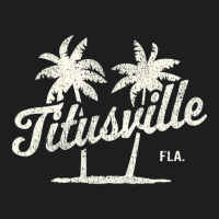 Trending Titusville Florida Vintage 70s Palm Trees Classic T-shirt | Artistshot