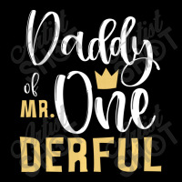 Limited Edition Daddy Of Mr Onederful 1st Birthday First One-derful Ma Cropped Hoodie | Artistshot