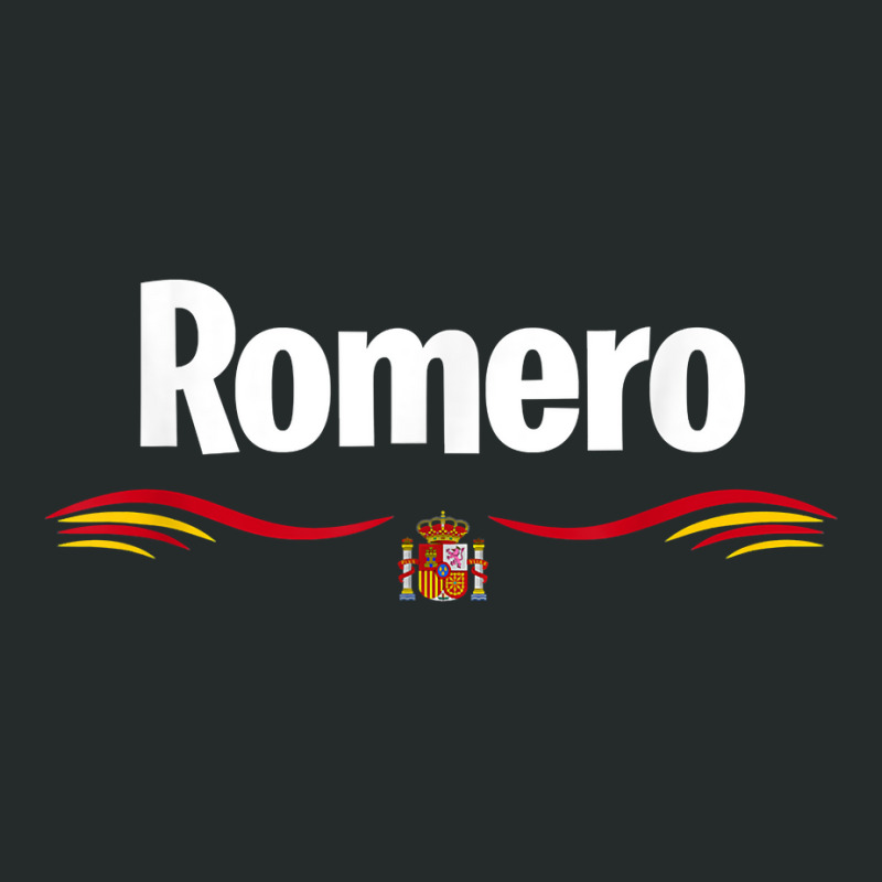 Spain Flag Spanish Birthday Latin Name Romero T Shirt Women's Triblend Scoop T-shirt by hoasantiaz | Artistshot