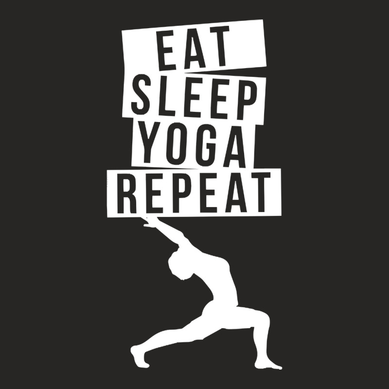 Hot Trend Eat Sleep Yoga Repeat-eyoxi Ladies Fitted T-Shirt by Jerhogen528 | Artistshot