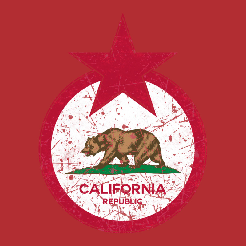 California Republic Us Flag Ladies Fitted T-Shirt by qraakninp | Artistshot