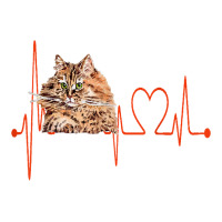 Siberian Forest Cat Heartbeat Ekg Funny Cats & Kitten Lovers T Shirt Crop Top | Artistshot