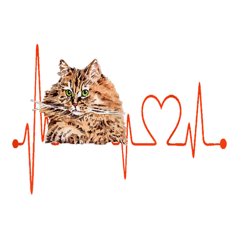 Siberian Forest Cat Heartbeat Ekg Funny Cats & Kitten Lovers T Shirt Crop Top by ald1heberts | Artistshot