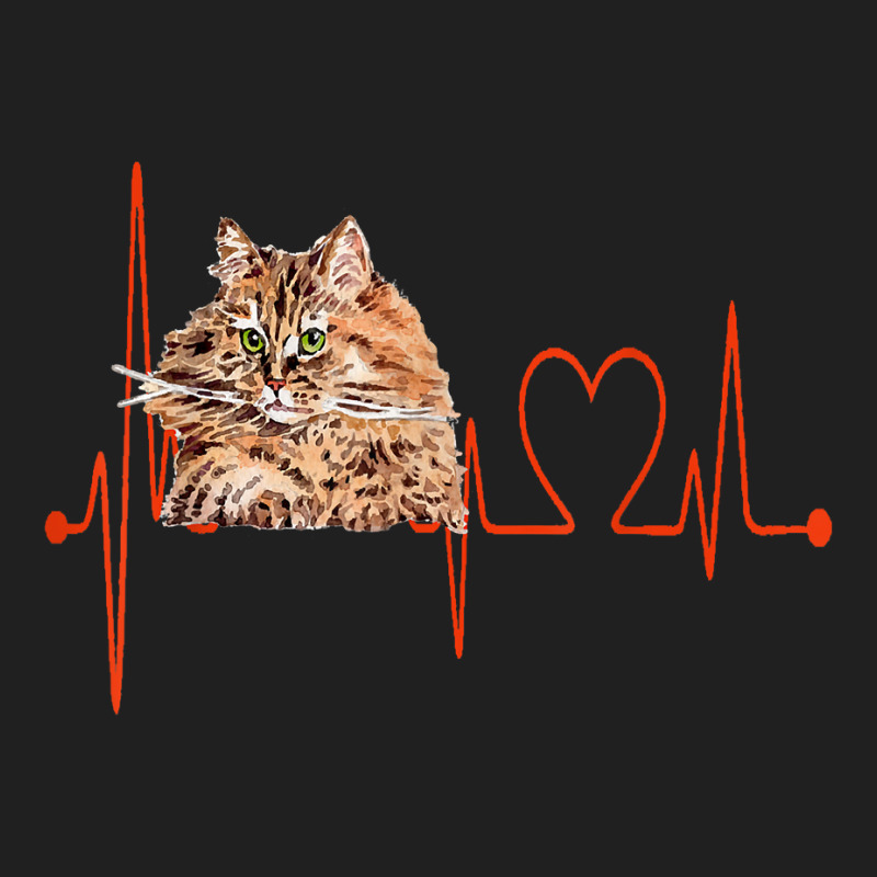 Siberian Forest Cat Heartbeat Ekg Funny Cats & Kitten Lovers T Shirt Ladies Polo Shirt by ald1heberts | Artistshot