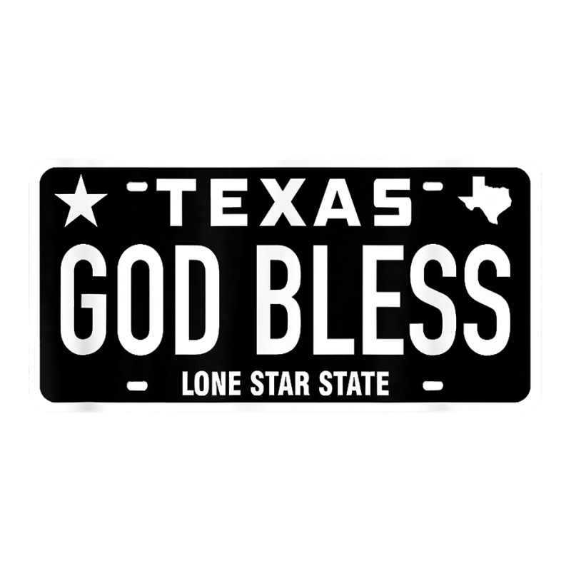 Texas God Jesus Bless License Plate Tx Church Pray Holy Gift T Shirt Long Sleeve Shirts | Artistshot