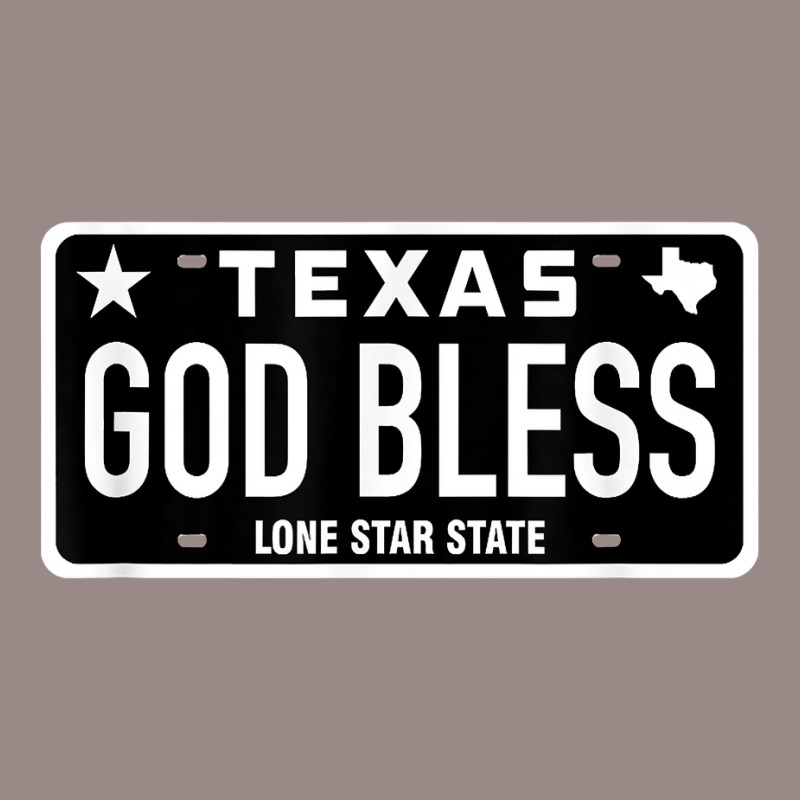 Texas God Jesus Bless License Plate Tx Church Pray Holy Gift T Shirt Vintage T-shirt | Artistshot