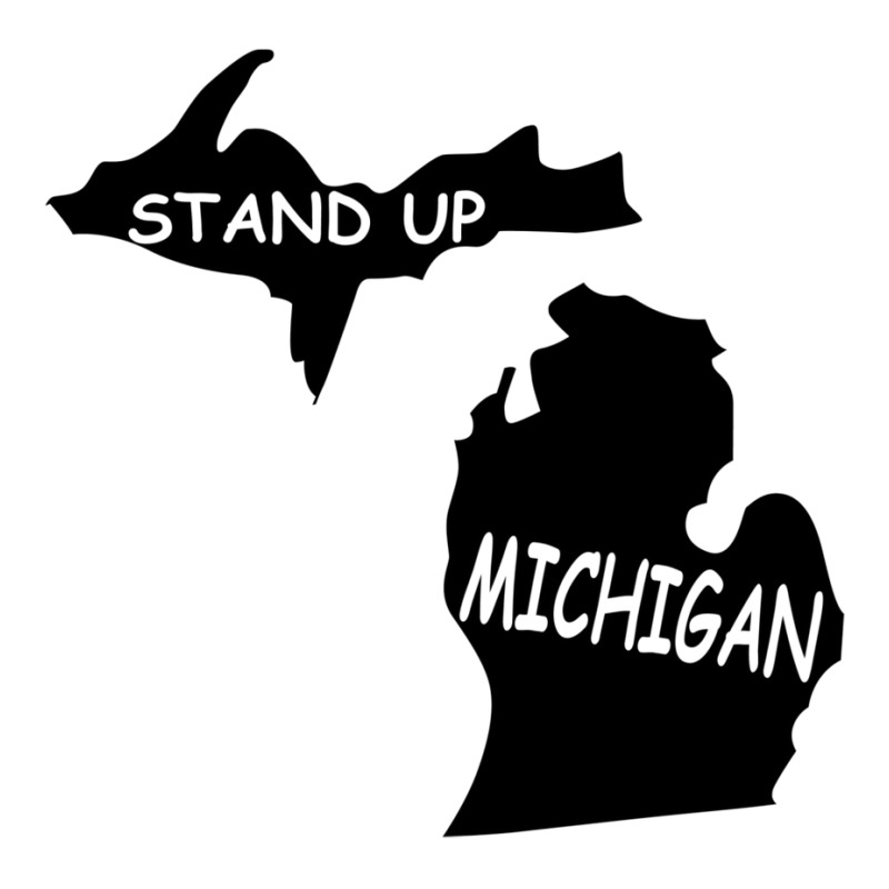 Stand Up Michigan V-neck Tee | Artistshot