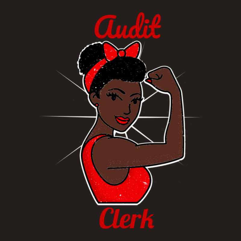 Audit Clerk Black Woman Strong Retro Vintage Poster Style Art Work Yel Tank Top by qujijengobaz | Artistshot