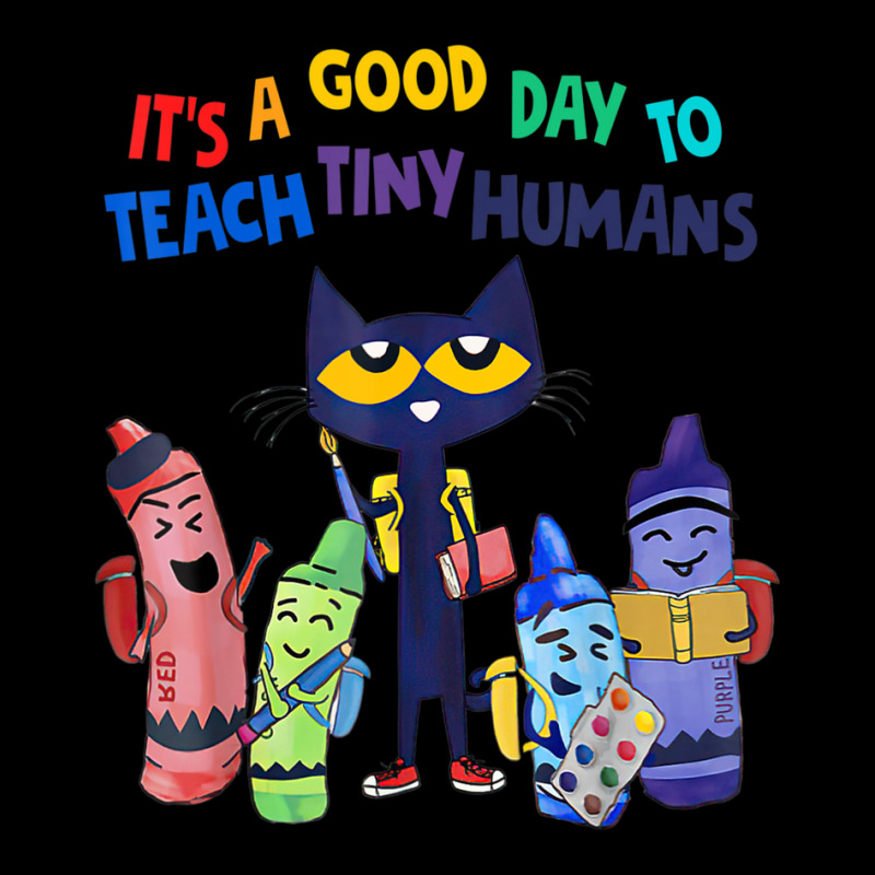 Artistshort Trending It's A Good Day To Teach Tiny Humans Funny Cat T V-Neck Tee by behindcedar22 | Artistshot