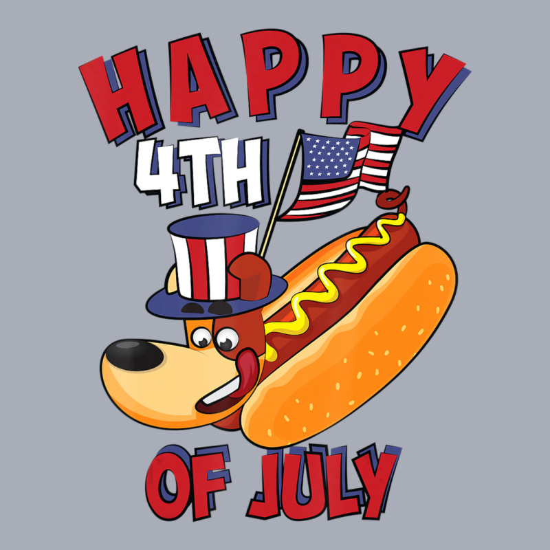 Happy 4th Of July Dachshund Cute Eat Usa Sausage Tank Dress by longho | Artistshot