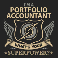 Portfolio Accountant T  Superpower Gift Item Tee 3/4 Sleeve Shirt | Artistshot