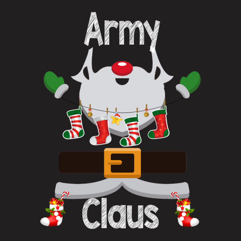 Army Claus Santa Christmas Costume Pajama 70s T-shirt | Artistshot