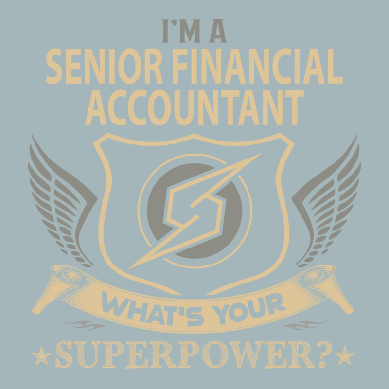 Senior Financial Accountant T  Superpower Gift Item Tee Unisex Sherpa-lined Denim Jacket | Artistshot